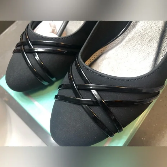 Marbella Julia oat wedges, black, 8.5 W - Picture 4 of 9